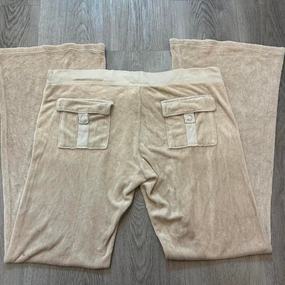 Vintage juicy couture button back low rise flare tracksuit pants